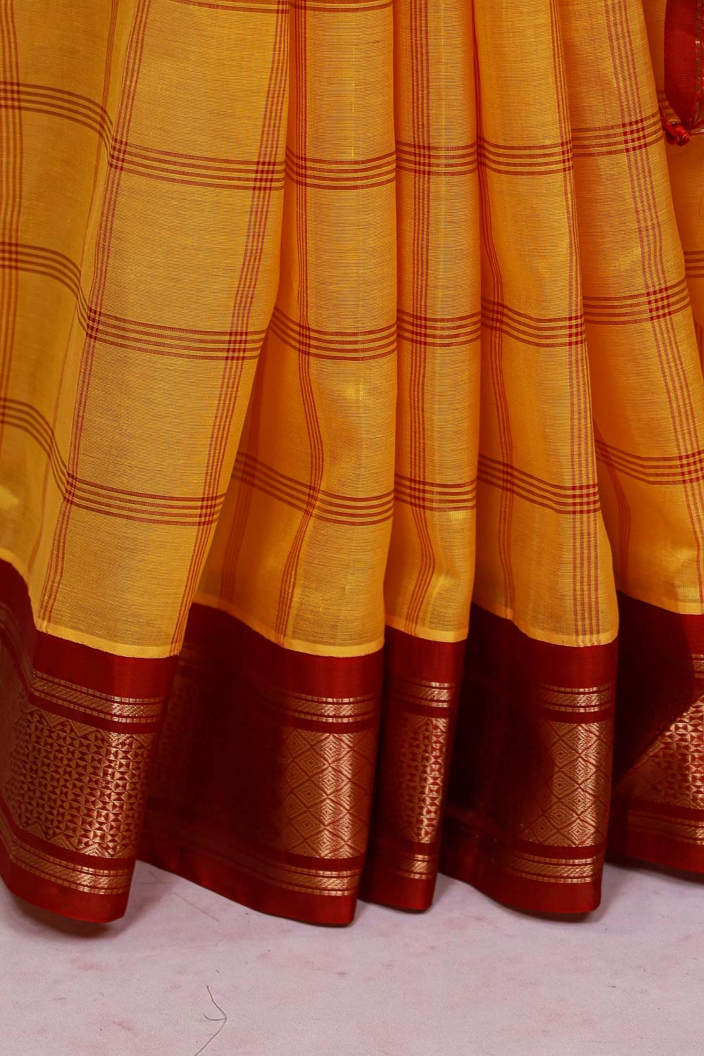 Yellow Silk Cotton Saree