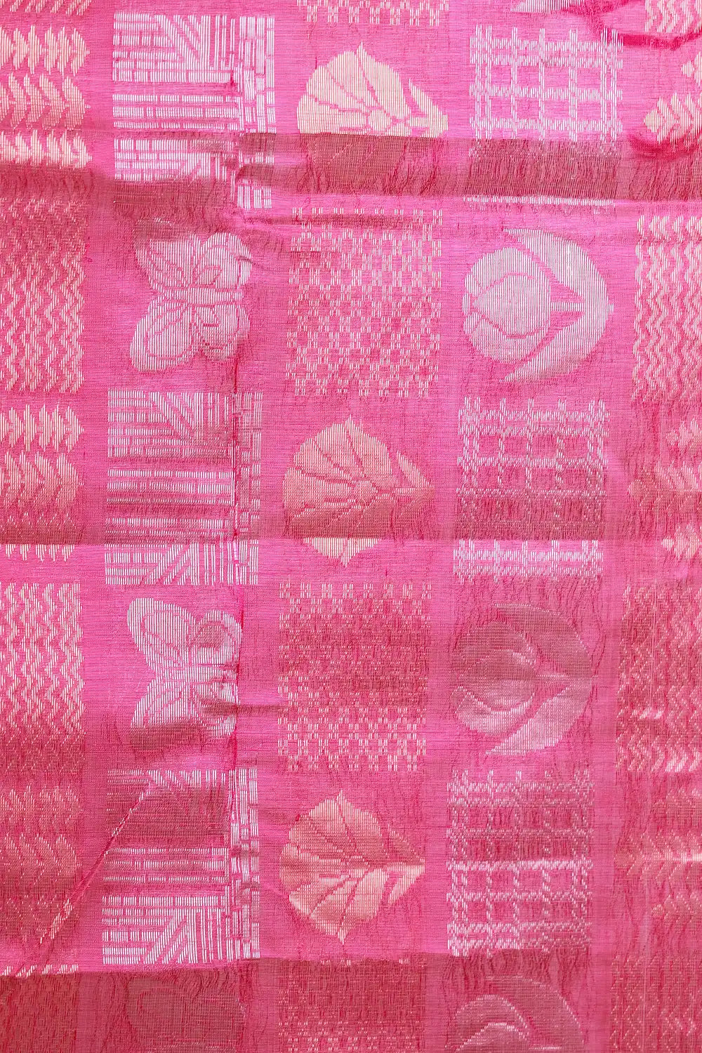 Parrot Green Cotton Silk Saree