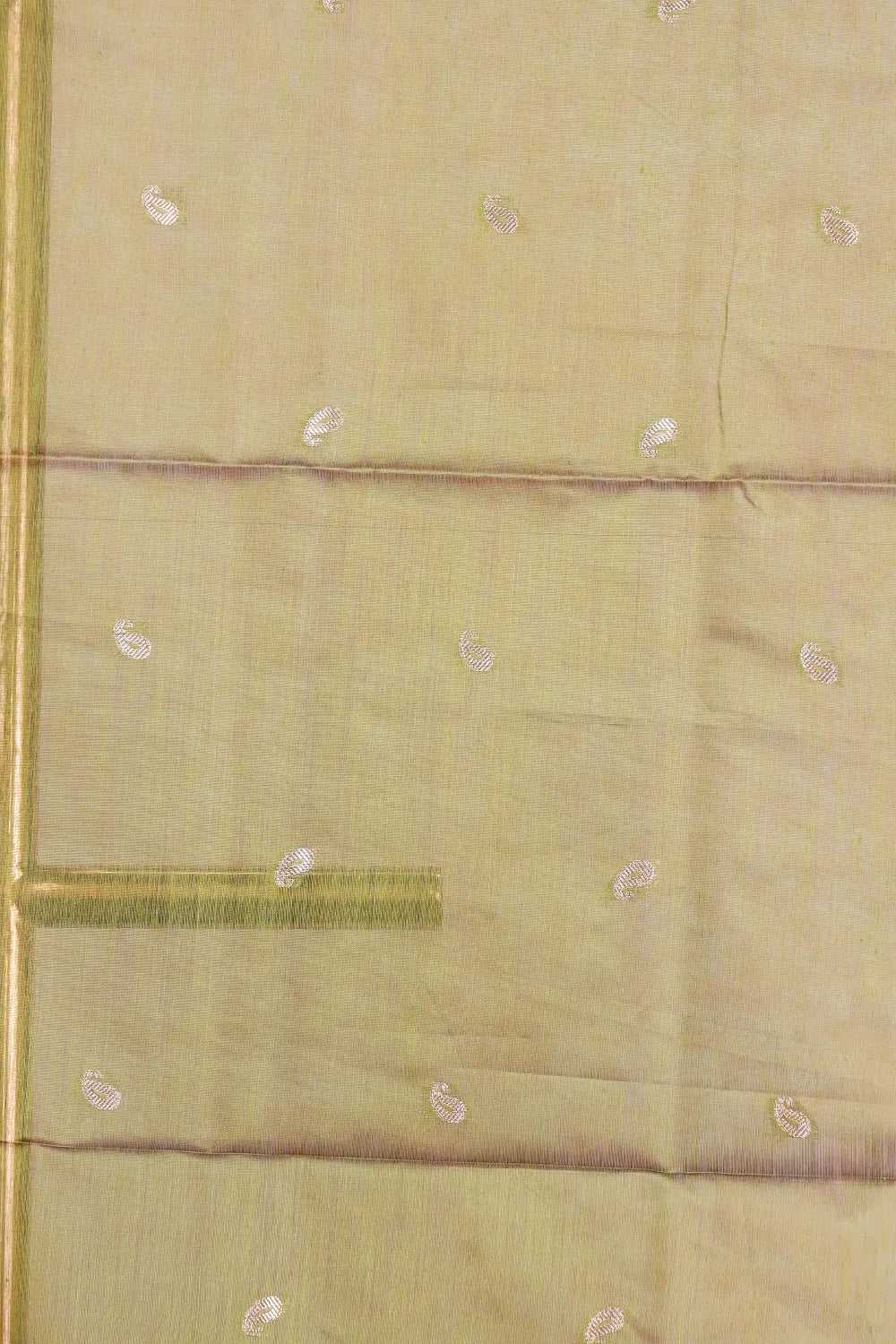 Mehandi Green Cotton Silk Saree
