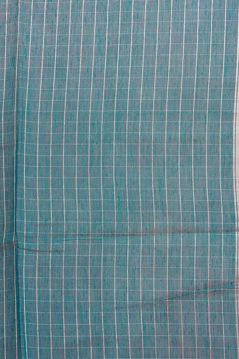 Green Cotton Silk Saree - Seematti