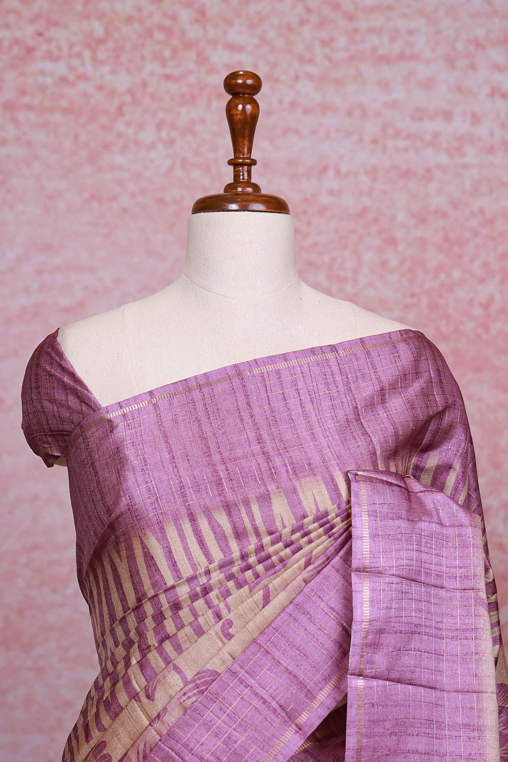 Cream Semi Silk Saree