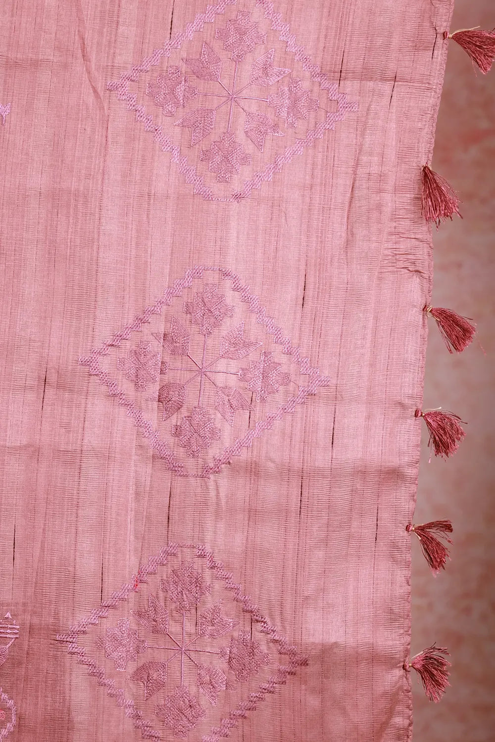 Pastel Colour Semi Tussar Saree