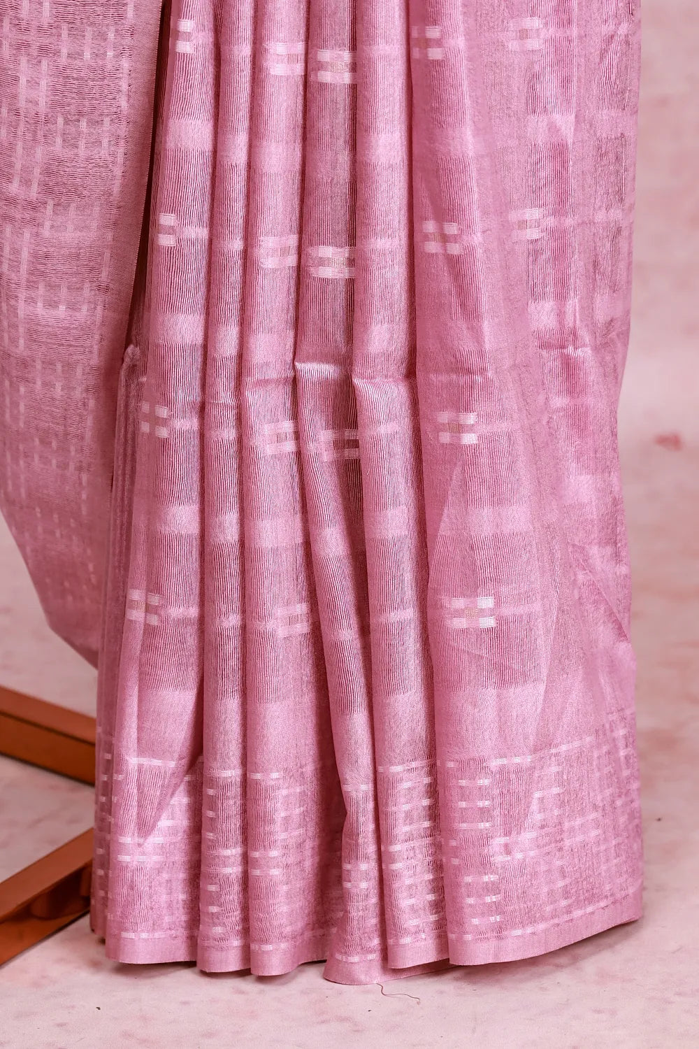 Lavender Lilac Semi Tussar Saree