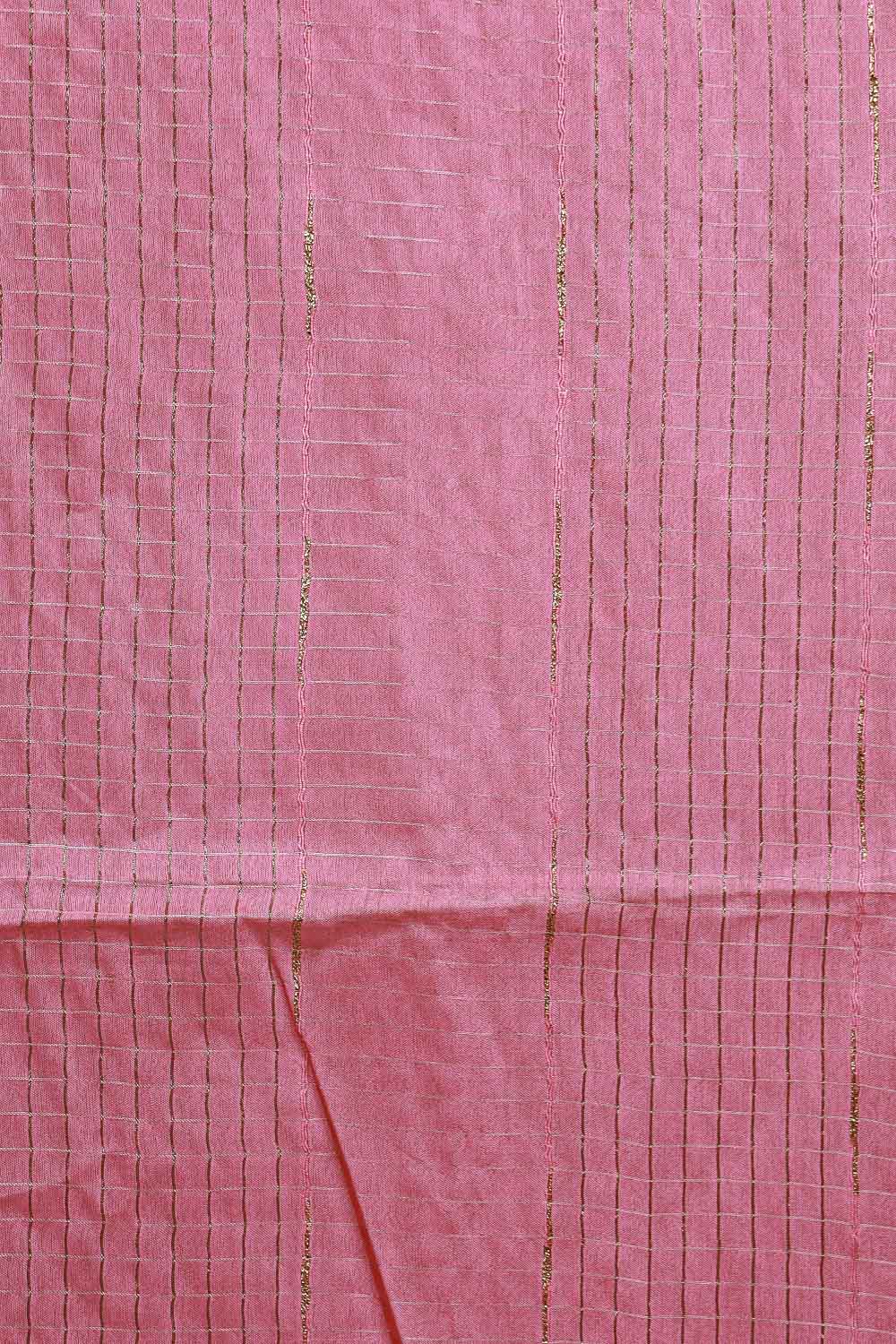 Light Pink Semi Tussar Saree - Seematti