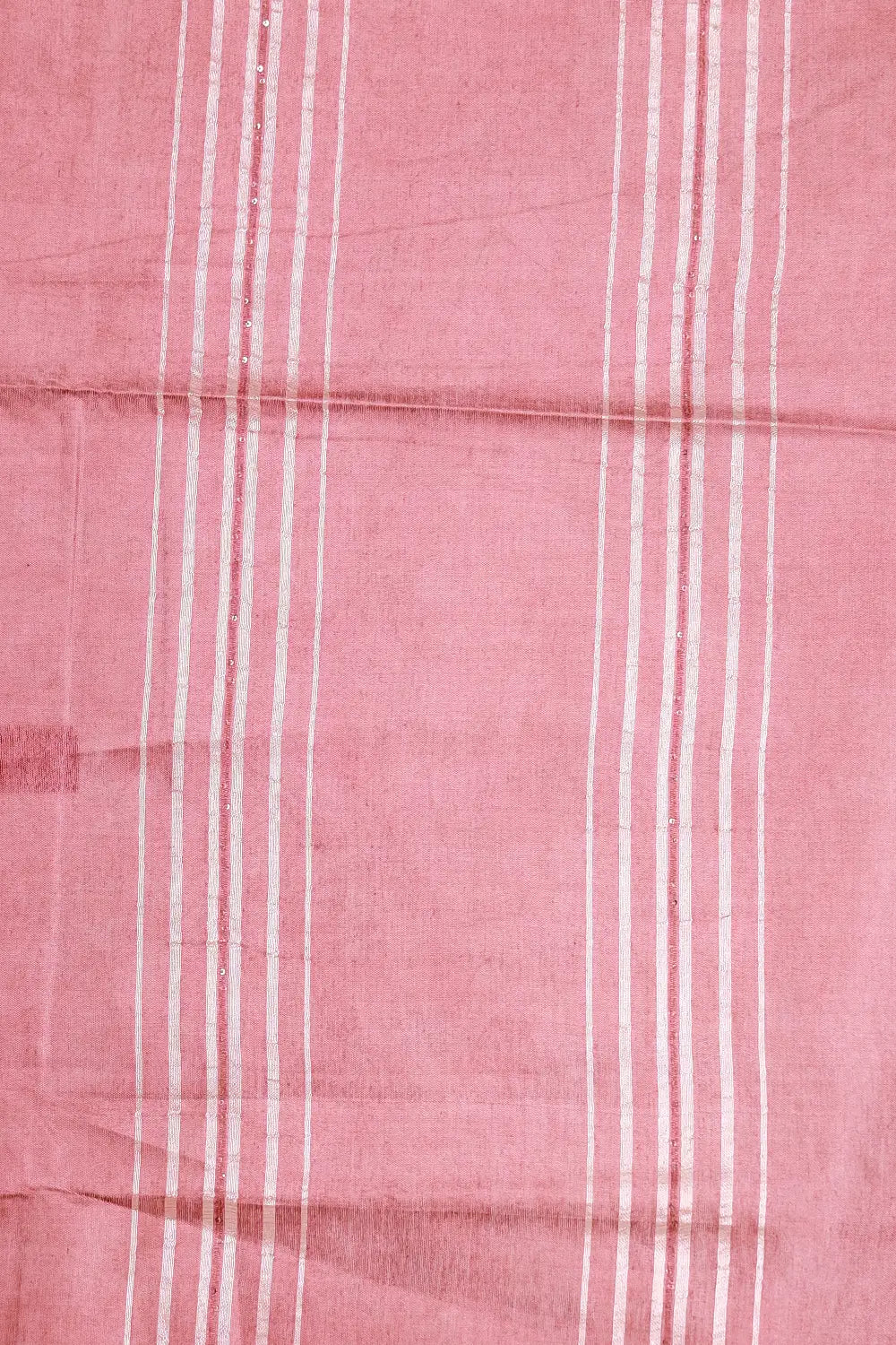 Reddish Orange Semi Tussar Saree