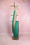 Sea Green Semi Silk Saree