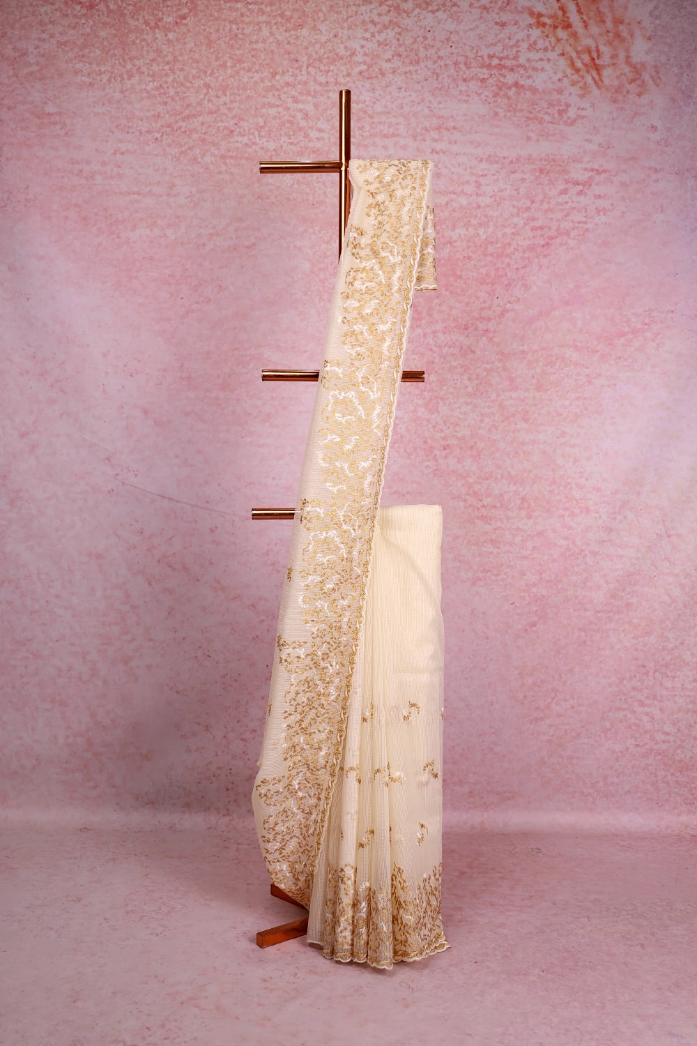 Cream Kota Saree