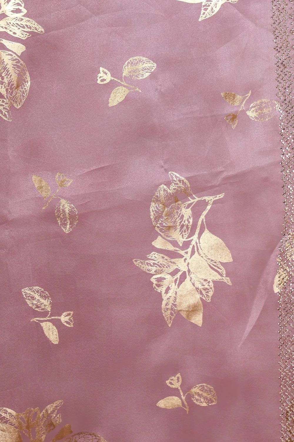 Lavender Lilac Organza Saree