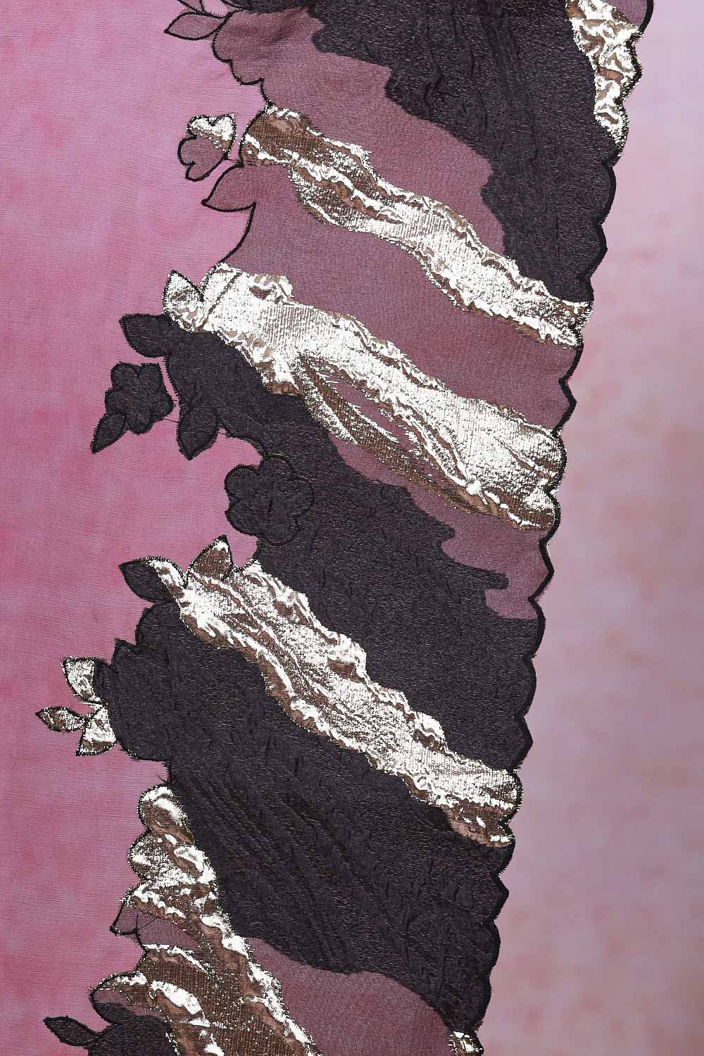 Purple Organza Saree