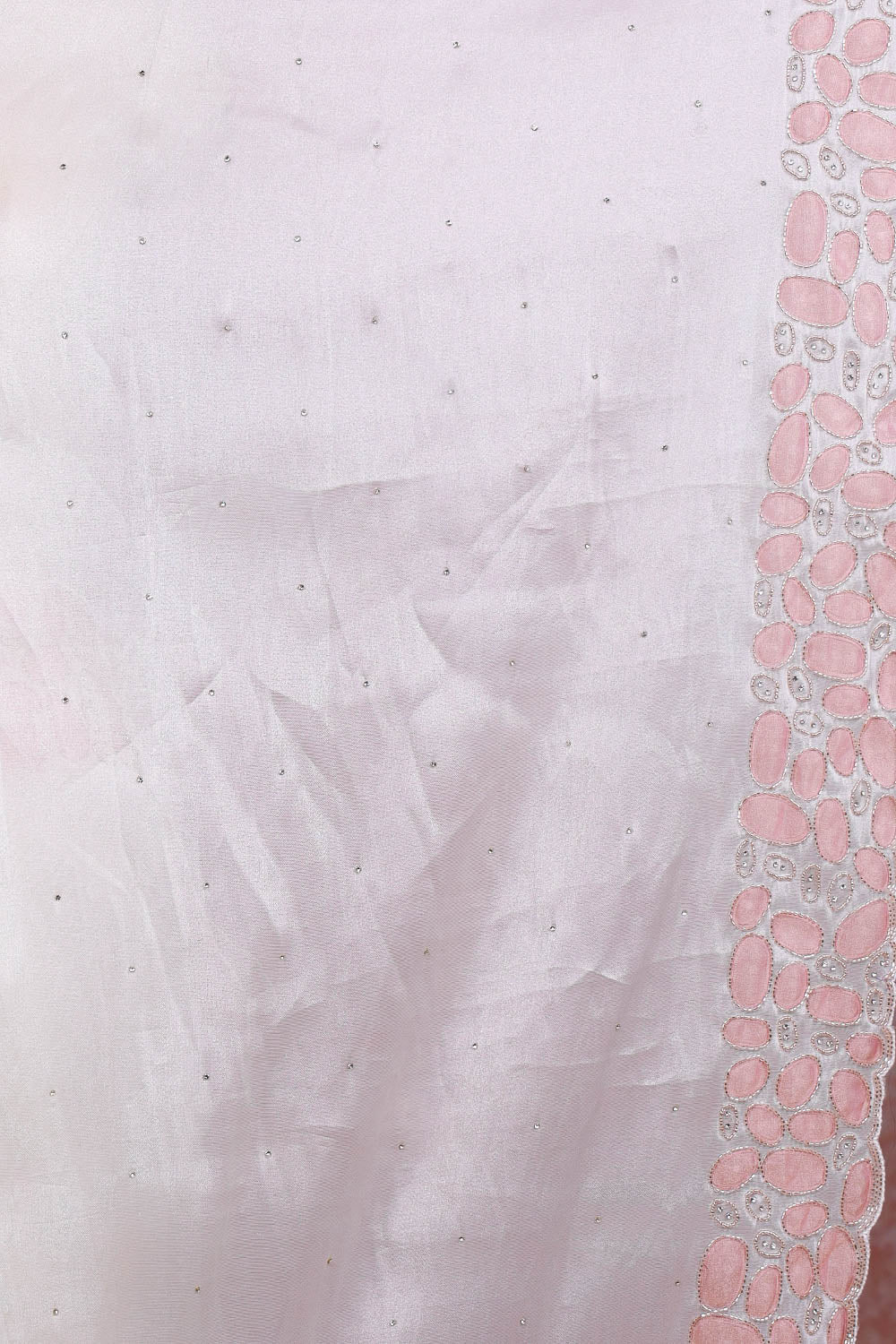 Off White Tissue Organza Saree