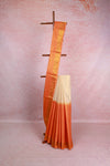 Golden Orange Tissue Kerala Saree