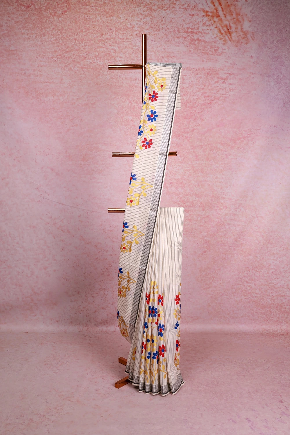 White Cotton Kerala Saree