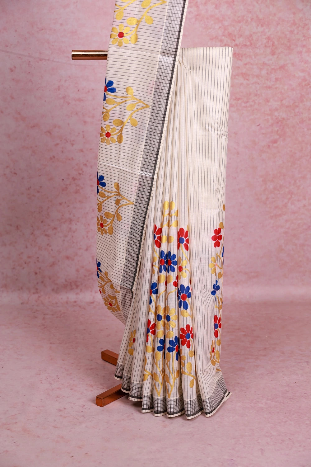 White Cotton Kerala Saree