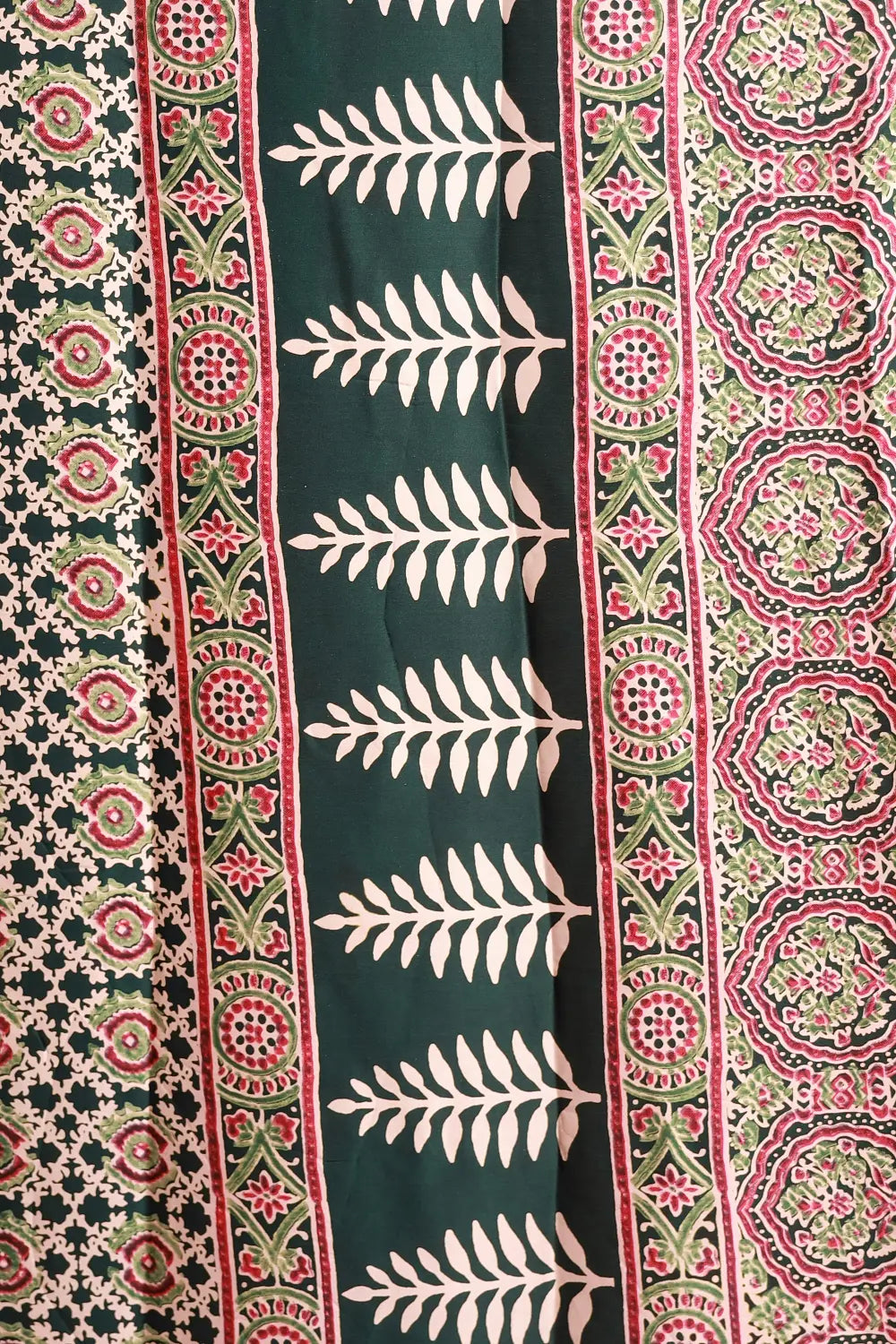 Bottle Green Semi Modal Saree