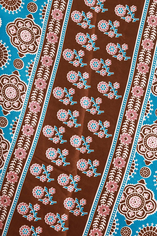 Coffee Brown Semi Modal Saree