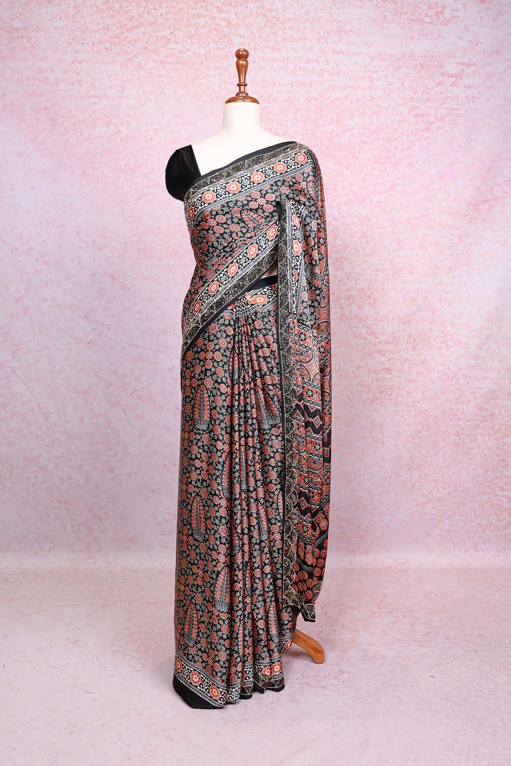 Black Semi Modal Saree