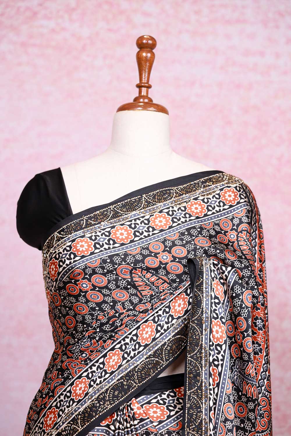 Black Semi Modal Saree