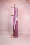 Lavender Crepe Saree