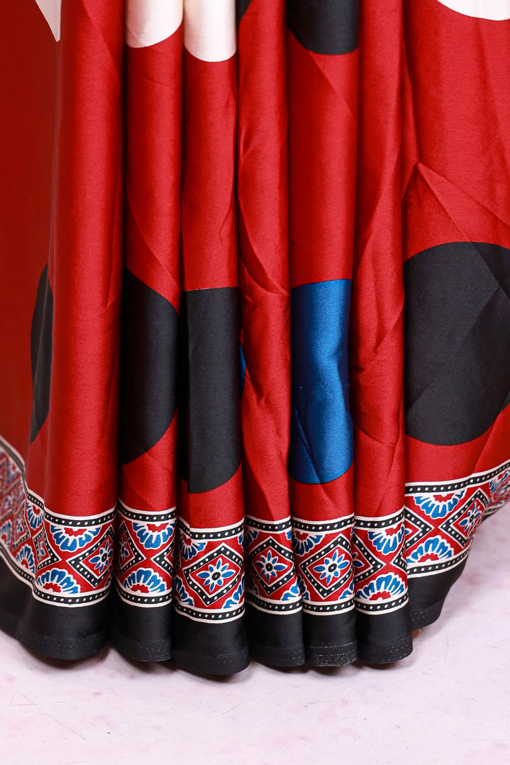 Maroon Semi Modal Saree