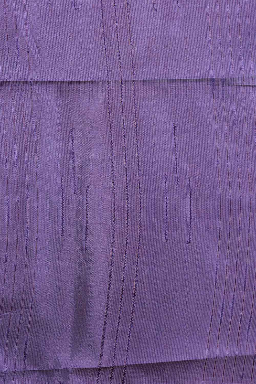 Dark Lavender Semi Tussar Saree - Seematti