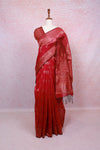 Magenta Pink  Cotton Silk Saree