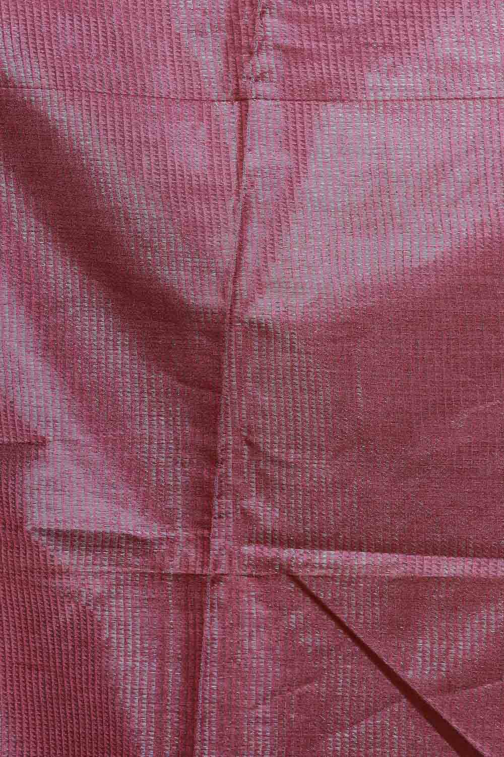 Onion Pink Tussar Silk Saree