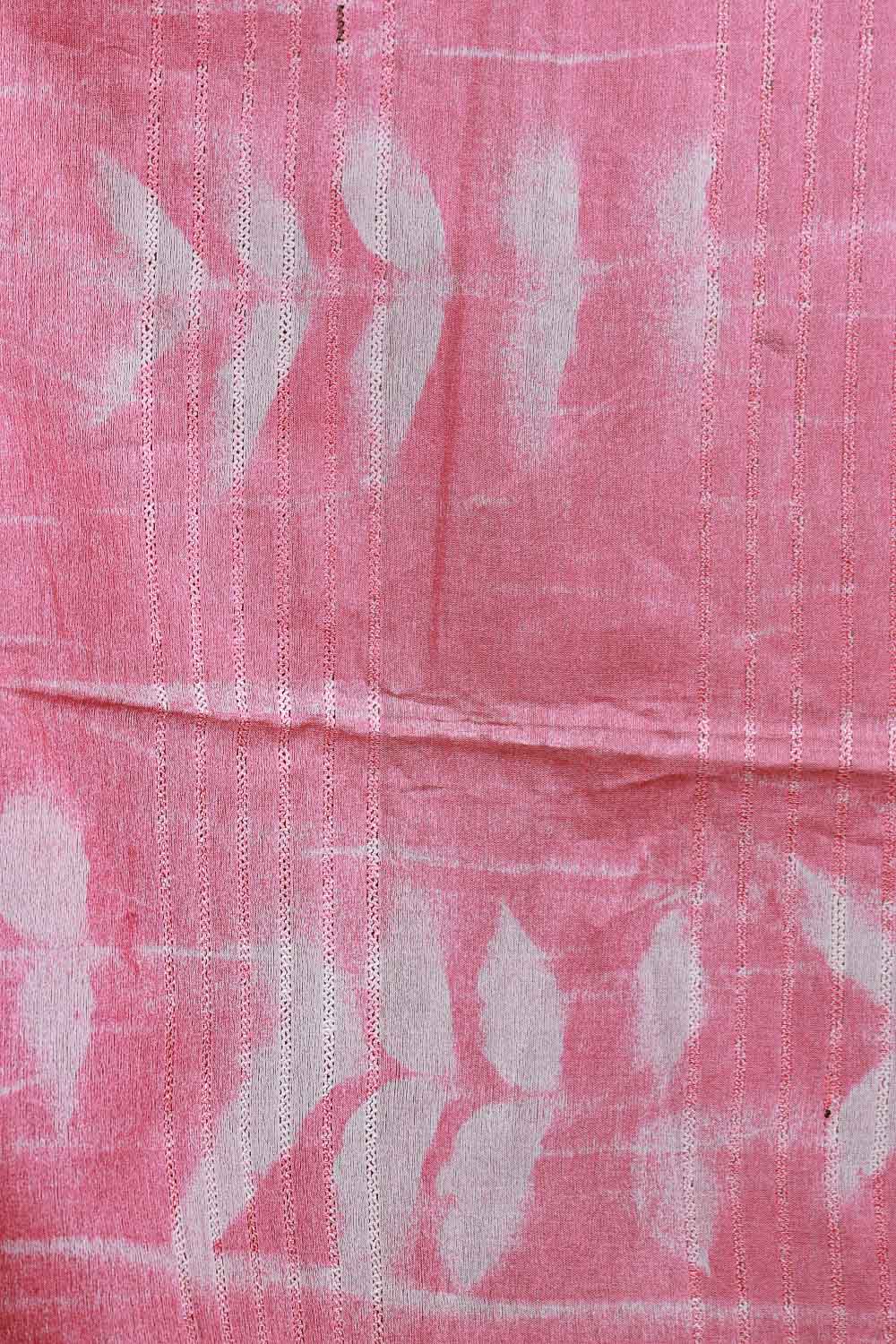 Dark Pink Semi Tussar Saree - Seematti