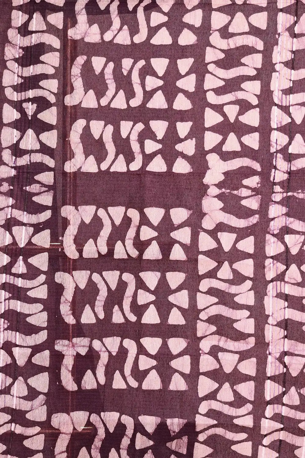 Dark Violet Semi Tussar Saree