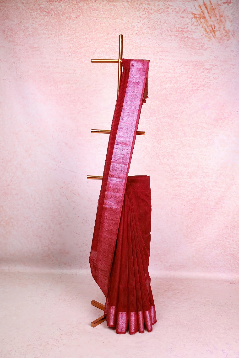 Purple Jute Banarasi Saree