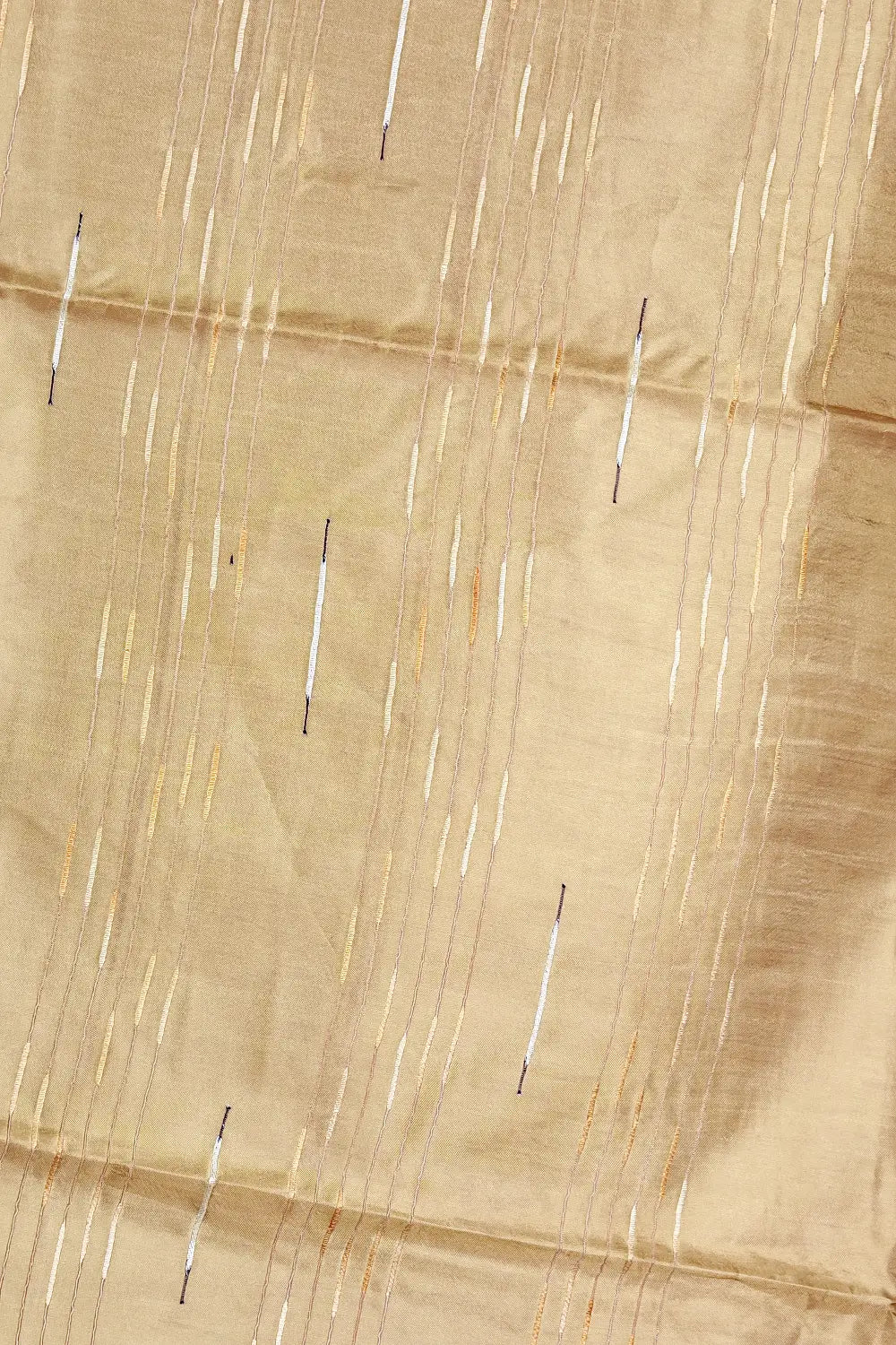 Olive Green Tussar Silk Saree