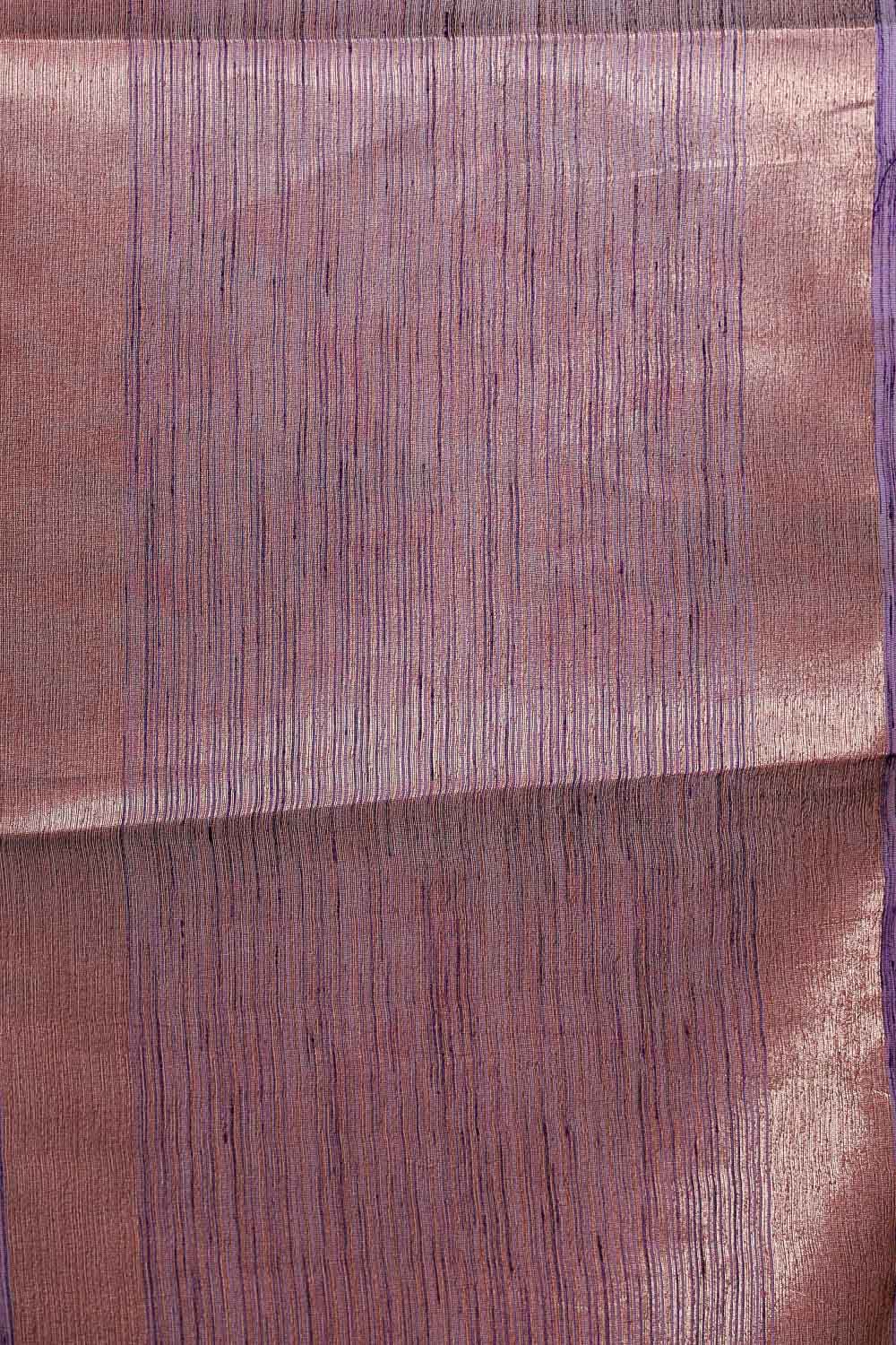 Violet Semi Jute Saree