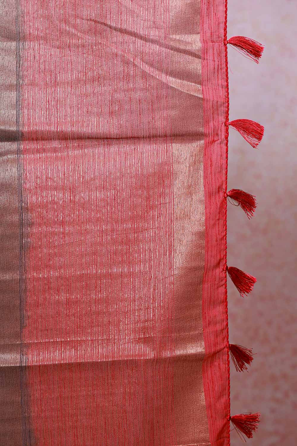 Navy Blue Semi Jute Saree