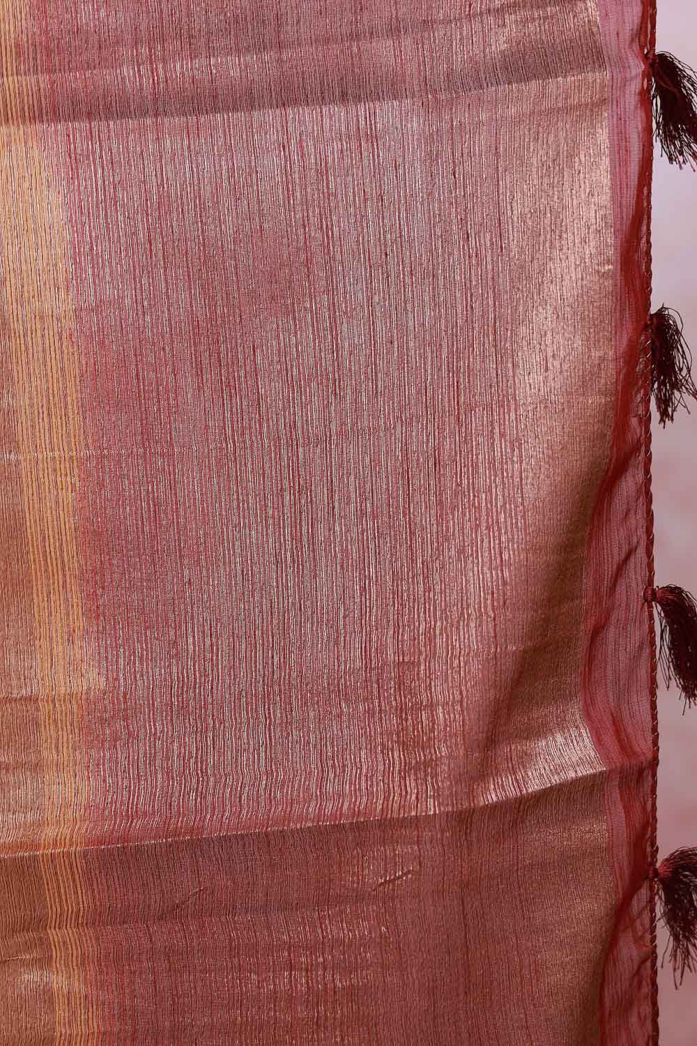 Yellow Jute Banarasi Saree