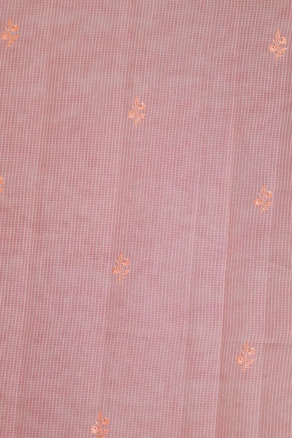Peach Net Kota Saree