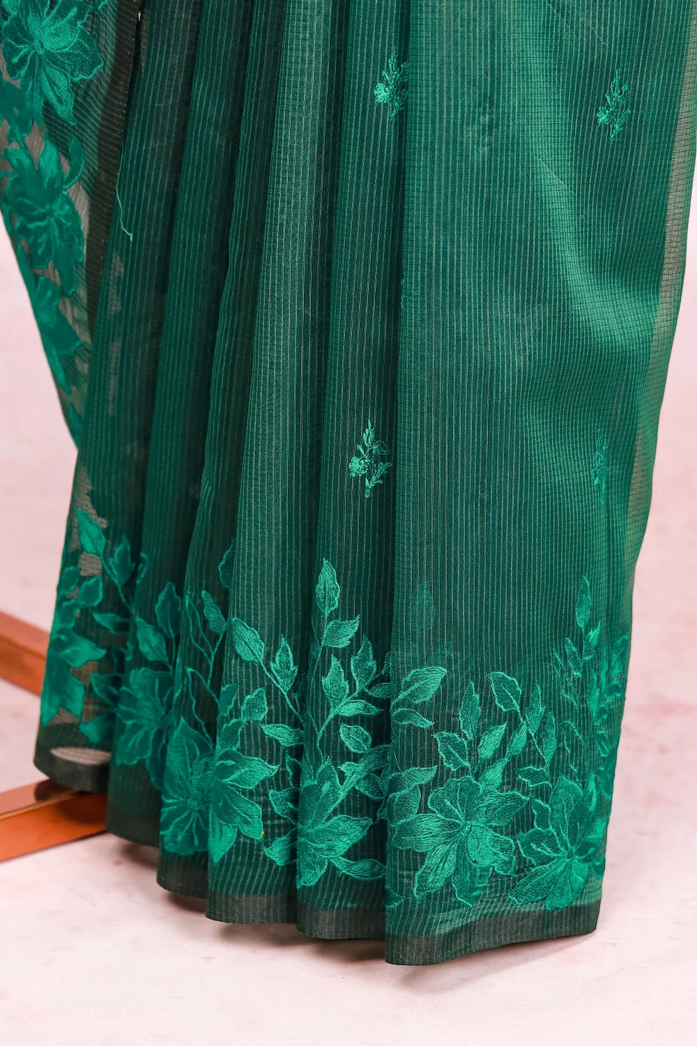 Dark Green Kota Saree