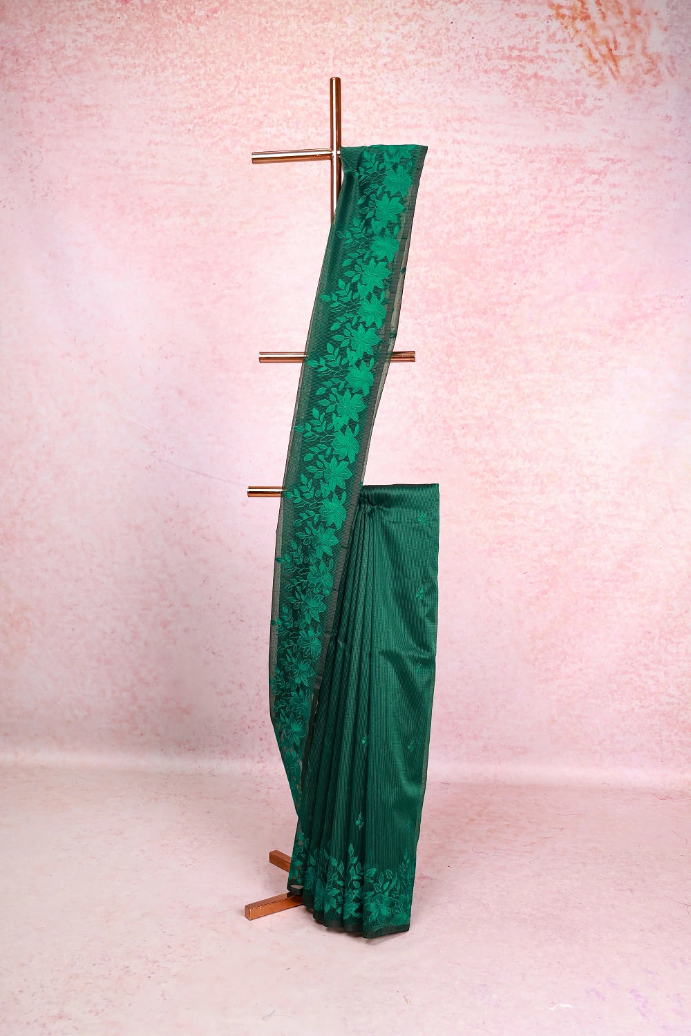 Dark Green Kota Saree