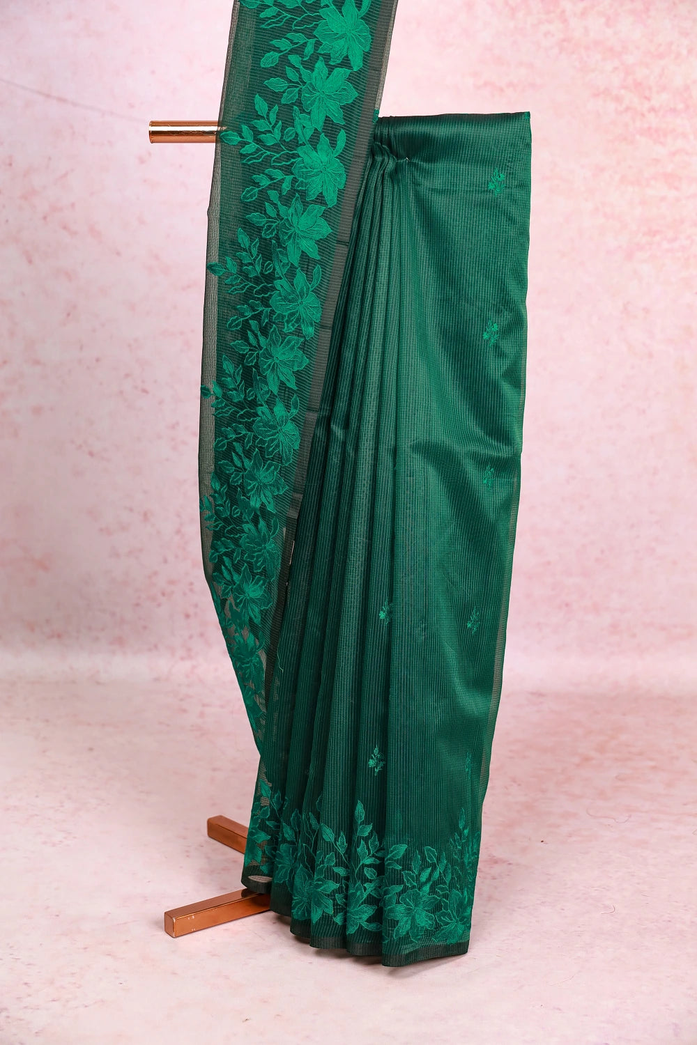Dark Green Kota Saree