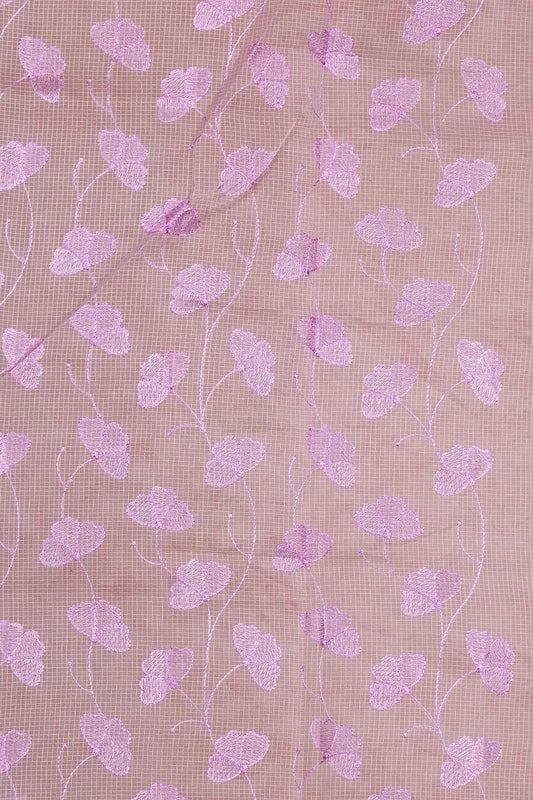 Light Lavender Net Kota Saree