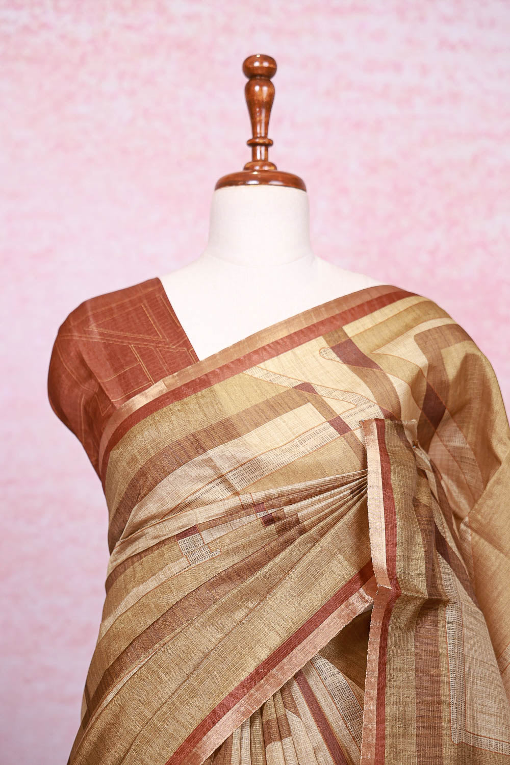 Multi Color Semi Tussar Saree