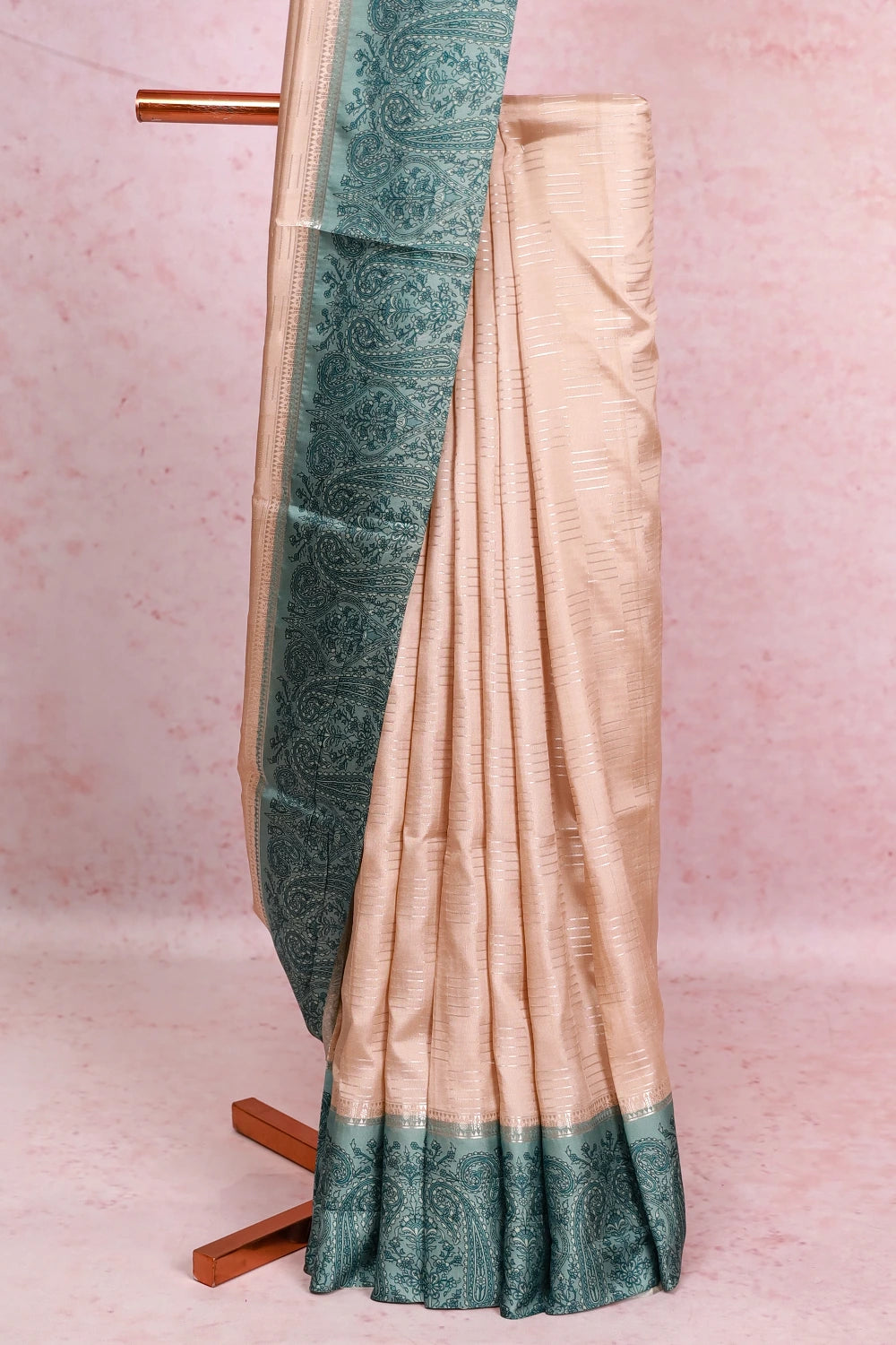 Cream Soft Silk Saree