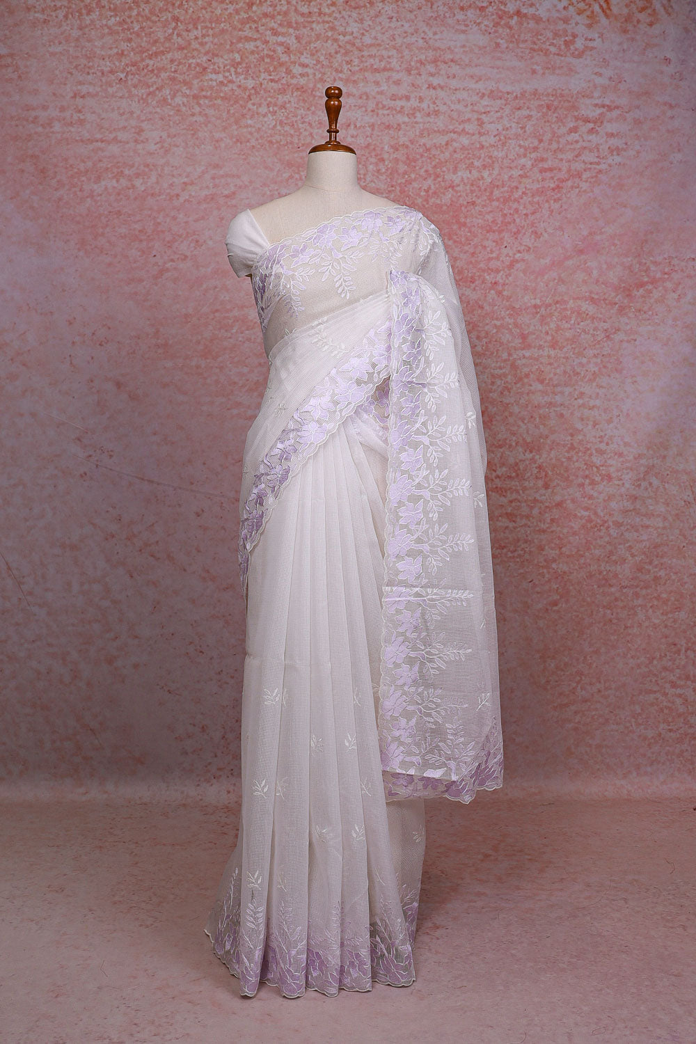 White Kota Saree