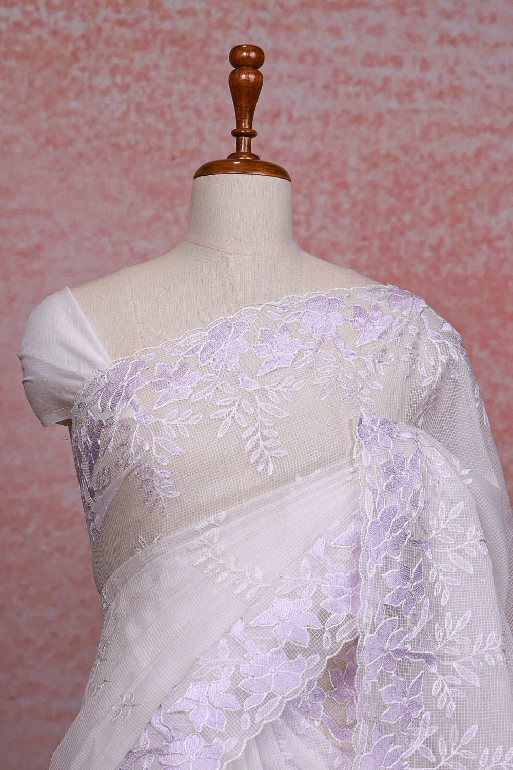 White Kota Saree
