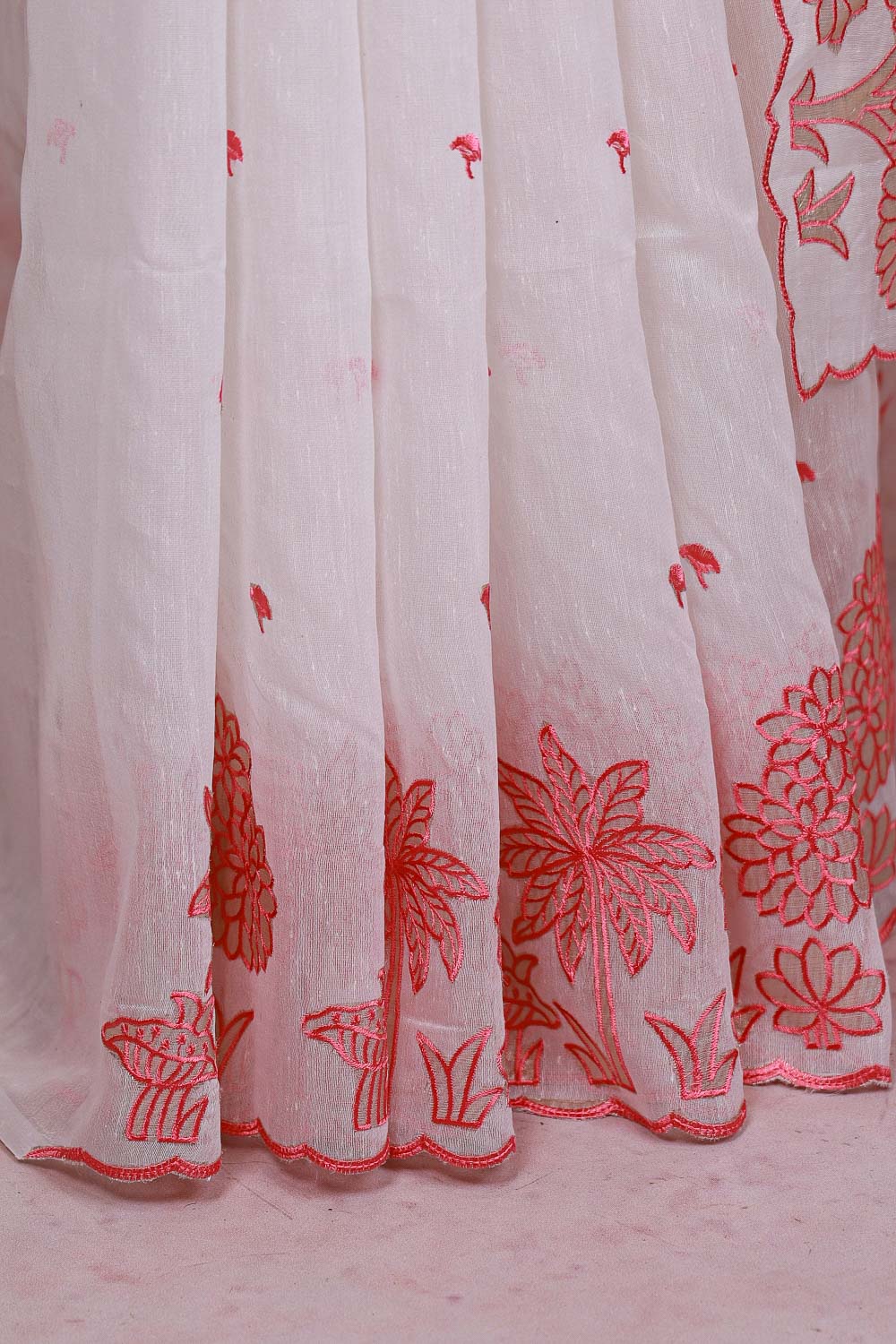 White Cotton Saree