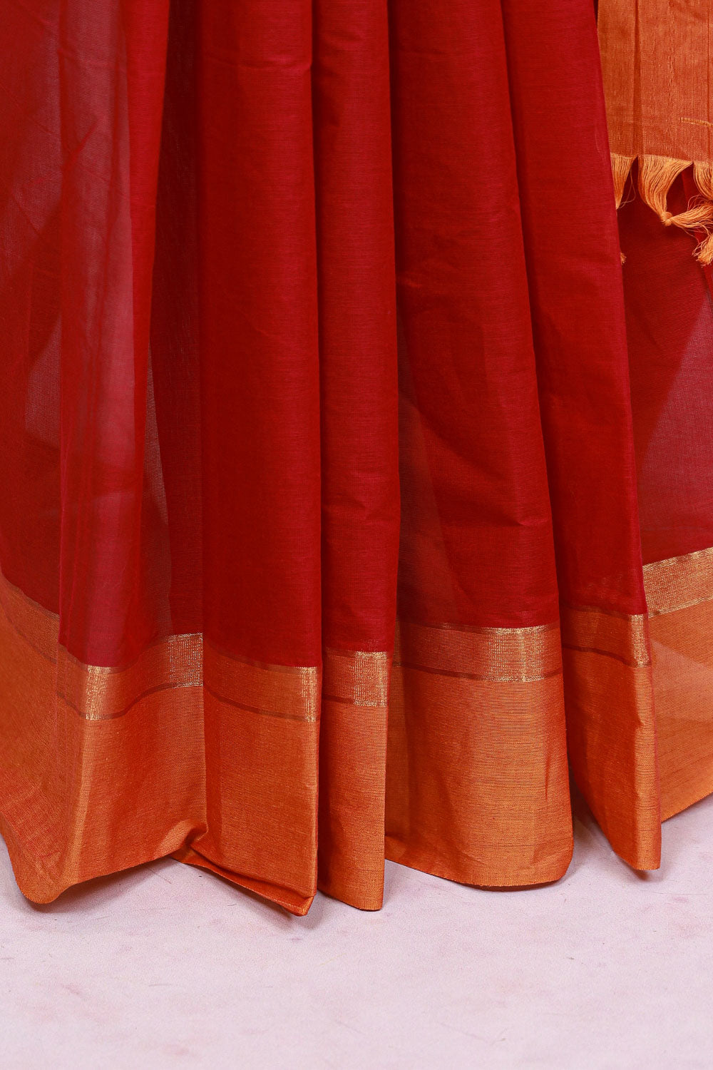 Red Cotton Saree