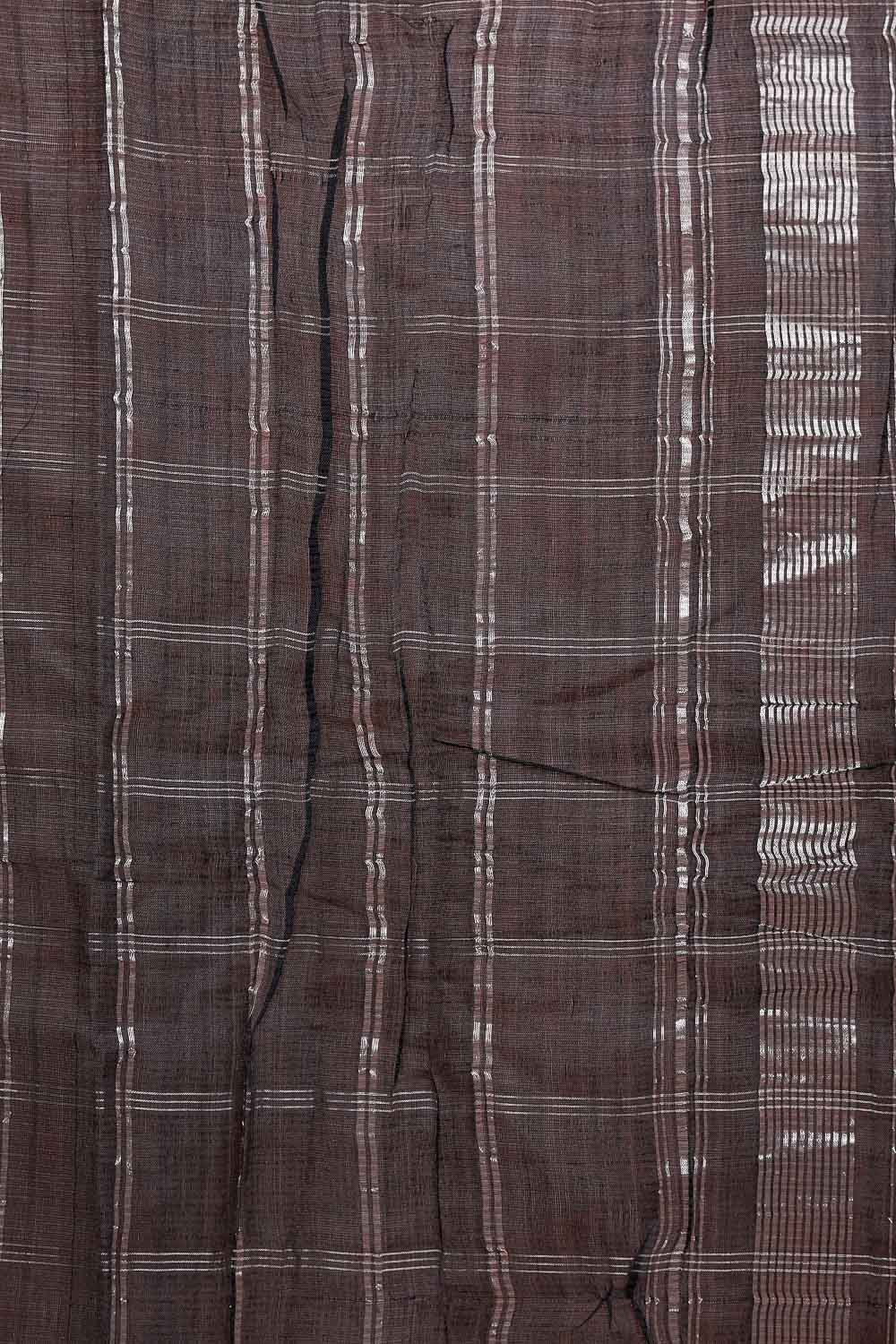 Black Cotton Silk Saree
