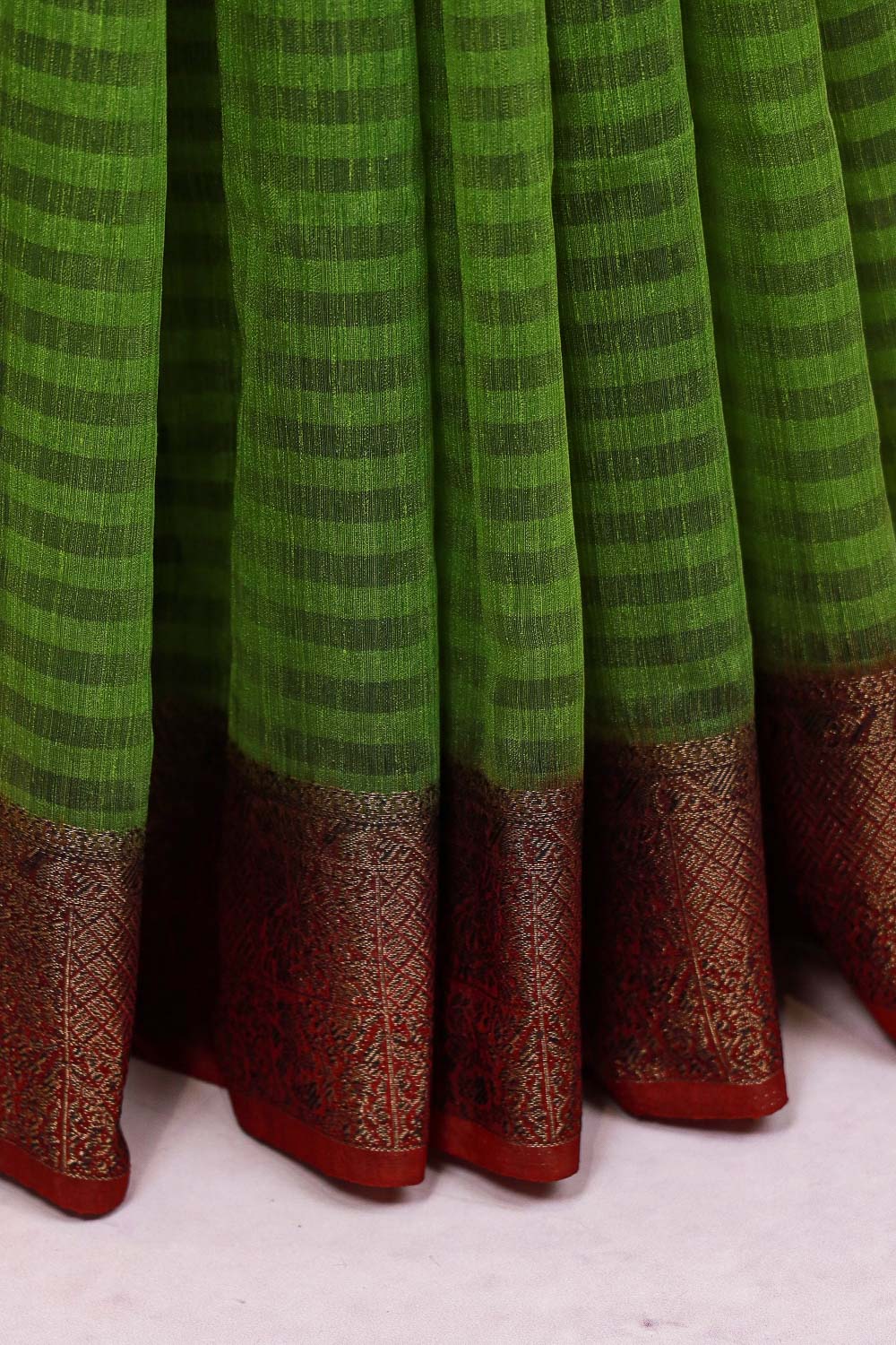 Green Jute Banarasi Saree
