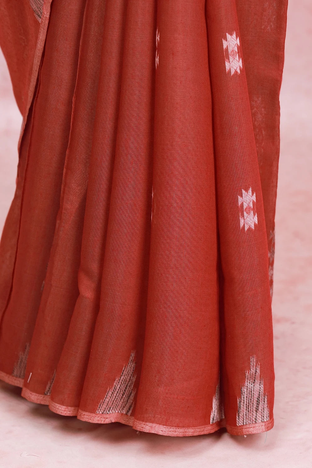 Chocolate Colour Semi Tussar Saree