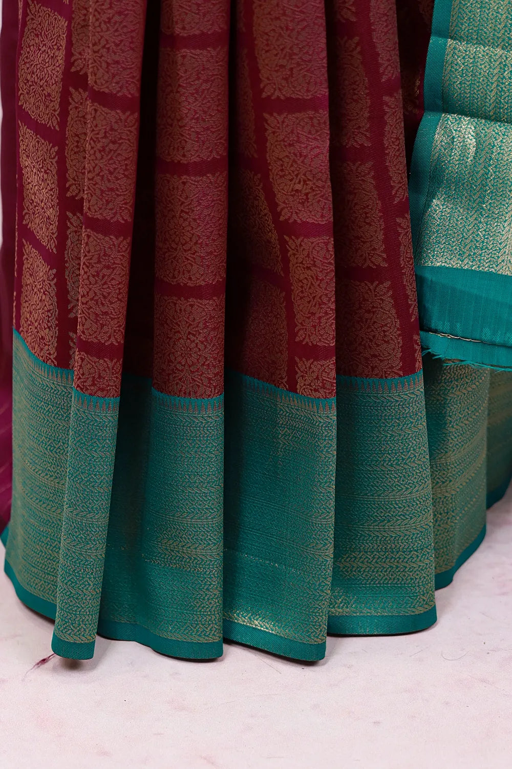 Purple Semi Silk Saree