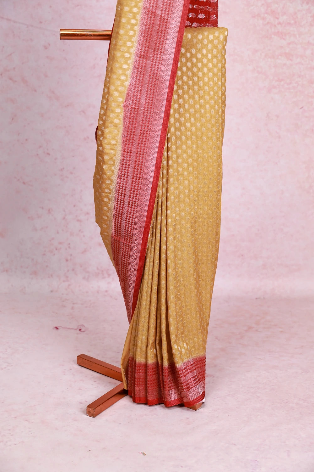 Mustard Yellow Banarasi Georgette Saree