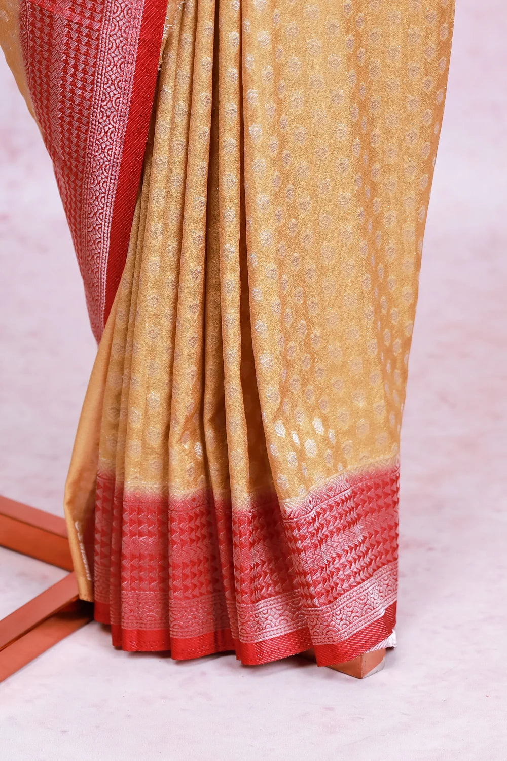 Mustard Yellow Banarasi Georgette Saree